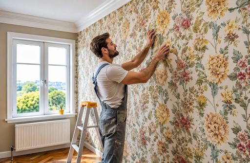 Scott Mineo professional wallpaper hanging in Thousand Oaks CA