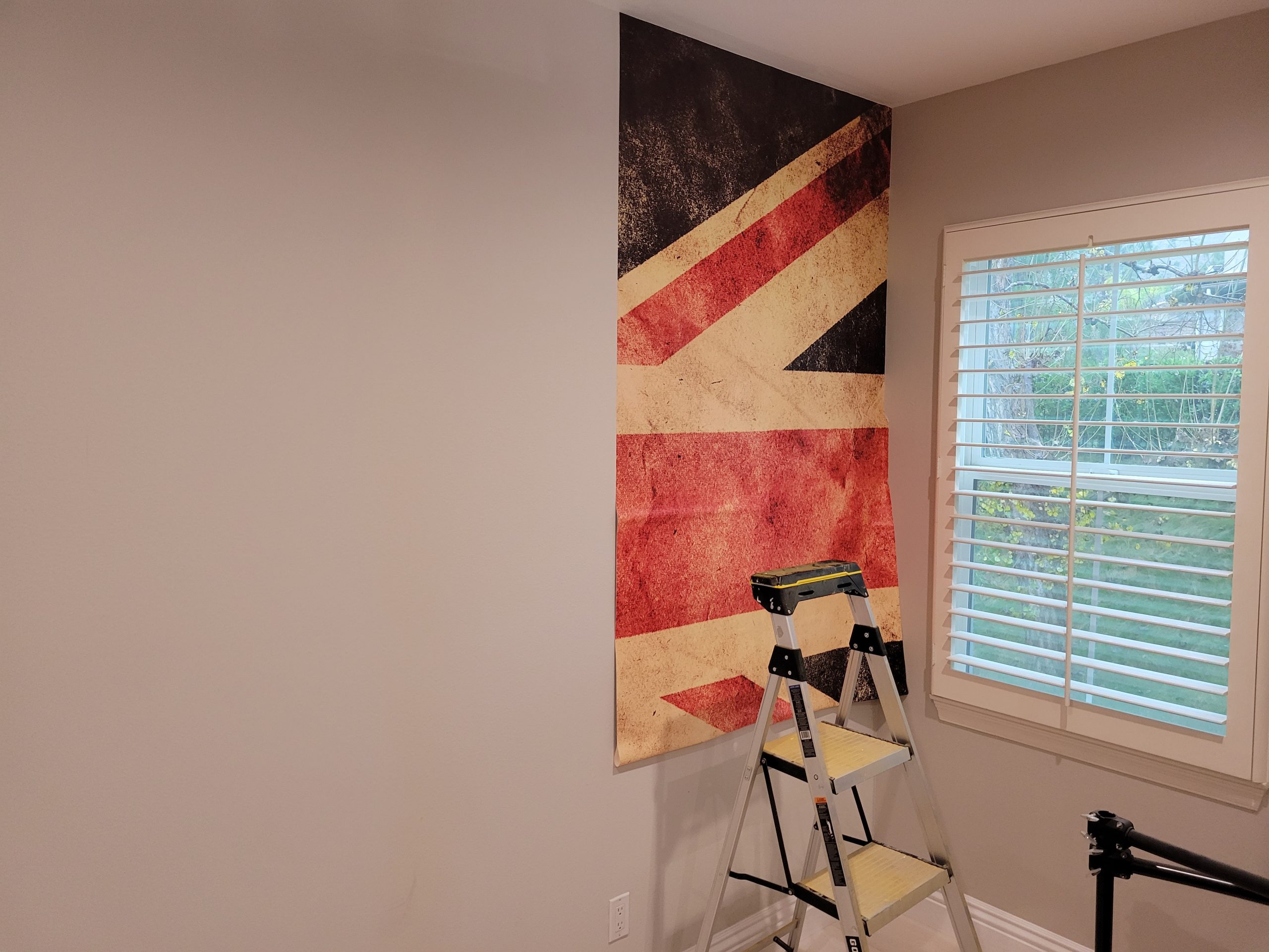 Wood panel wallcovering installation