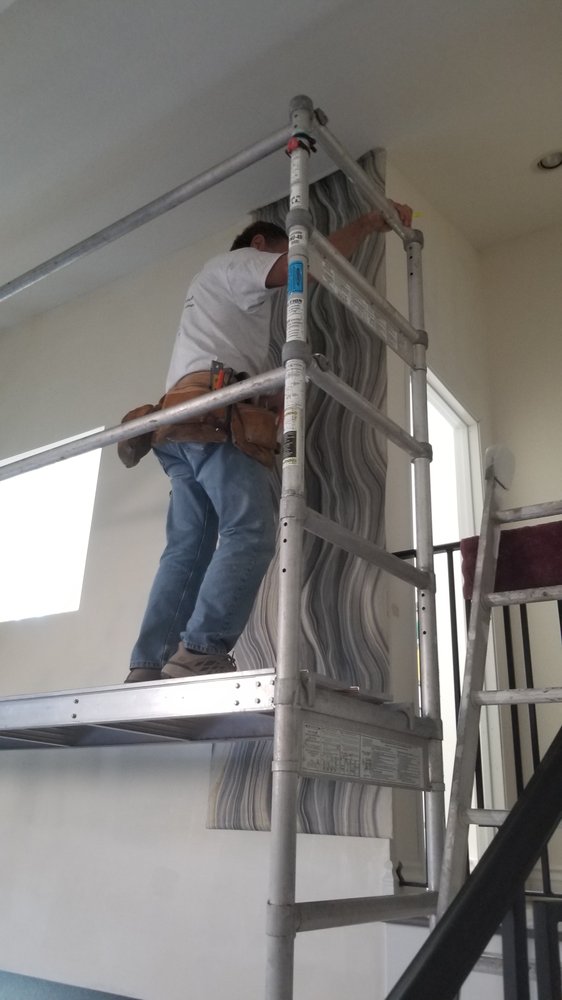 Commercial wallcovering project